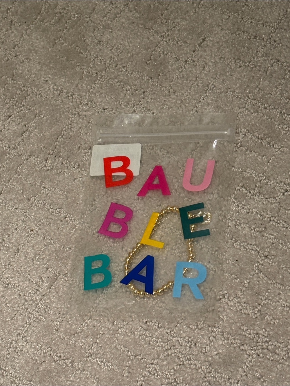 BaubleBar Initial Bracelet